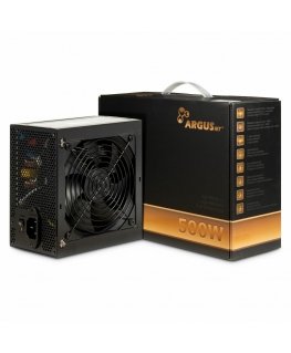 Inter-Tech ArgusNT BPS-500 virtalähdeyksikkö 500 W 20+4 pin ATX ATX musta