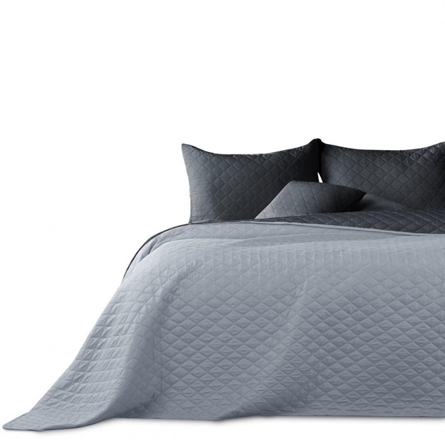 Bedspread AXEL color gray simple material - textile microfiber 200x220 DecoKing – 2