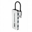 Green Cell Зелёный адаптер Basic HUB Greencell USB-A 4в1 (4×USB 3.0) – быстрая передача данных до 5 Гб/с, алюминиевый корпус