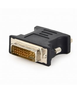 Gembird A-DVI-VGA-BK гендерный адаптер DVI-A VGA 15-pin Черный, Металлический