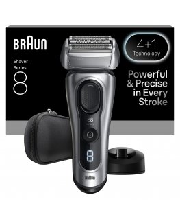 Браун Серия 8, 8617S - Влажное и сухое бритье - парикмахерская машина SensoAdapt с SmartCare станцией
