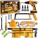 WOOPIE Small DIY Tool Set Goggles Screwdriver Tool Belt 16pcs. WOOPIE Small DIY Tool Set Goggles Screwdriver Tool Belt 16pcs.