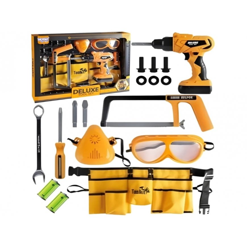 WOOPIE Small DIY Tool Set Goggles Screwdriver Tool Belt 16pcs. – 2