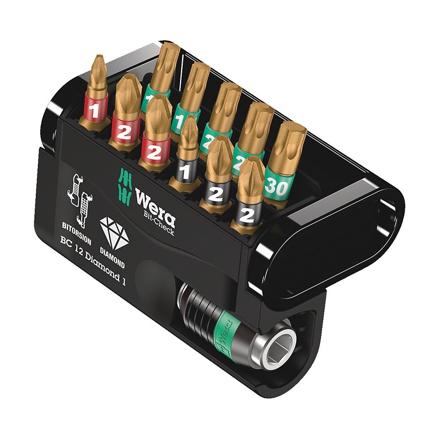 Wera Bit-Check 12 skrūvgrieža uzgalis 12 pcs