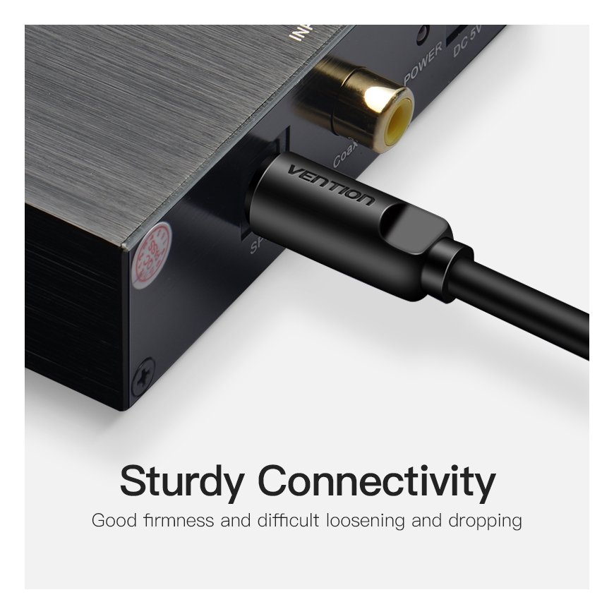 Vention BAEBJ audiokaapeli 5 m Toslink musta – 4
