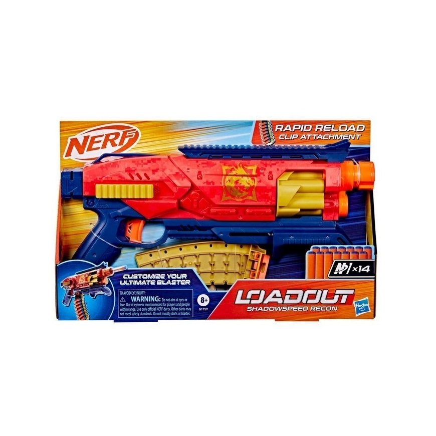 NERF aprīkojums Shadowspeed Recon Putu ieroča