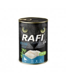 RAFI Кот Взрослый с треской - влажный корм для кошек - 400г