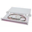 Digitus Fiber Optic Sliding Splice Box, 1U, Equipped, LC, OM4 Digitus Fiber Optic Sliding Splice Box, 1U, Equipped, LC, OM4