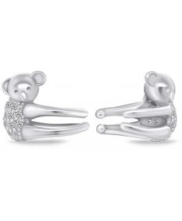 Brilio Silver Brilio Sidabrinis Яркие серебряные серьги с цирконами Koala EA806W