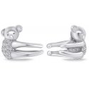 Brilio Silver Brilio Sidabrinis Яркие серебряные серьги с цирконами Koala EA806W Brilio Silver Brilio Sidabrinis Яркие серебряные серьги с цирконами Koala EA806W