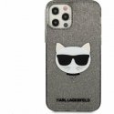 Karl Lagerfeld Saffiano Crossbody - Olkalaukku Metallilla Karl ja Choupette - Kuori iPhone 17:lle Musta