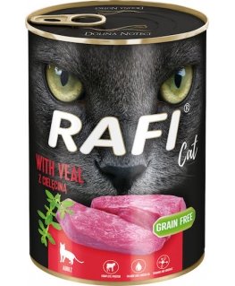 RAFI kass täiskasvanutele kanaga - märg kassitoit - 400g