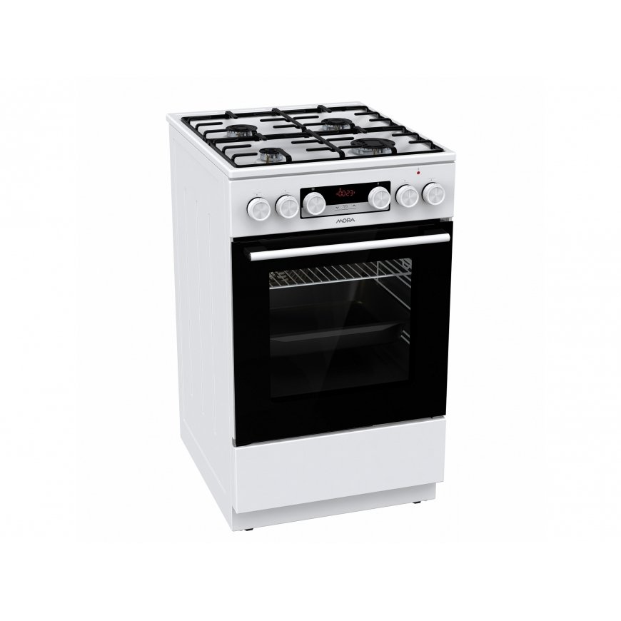 Mora K 5652 CW Pastatoma viryklė Elektrinis Dujinė Balta