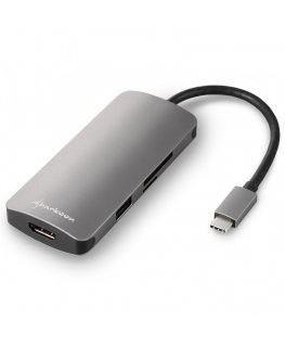 Sharkoon USB 3.0 Type C Multiport Adapter Juhtmega ühendatud USB 3.2 Gen 1 (3.1 Gen 1) Type-C Hall