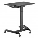 Folding desk table Maclean, white, mobile, 100x50cm, max. 50kg, MC-1250 W Folding desk table Maclean, white, mobile, 100x50cm, max. 50kg, MC-1250 W