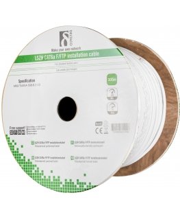 Deltaco TP-51C networking cable White 305 m Cat6a F/FTP (FFTP)