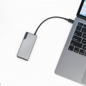 ALOGIC UCFUHDV2-SGR dokstacija USB 3.2 Gen 1 (3.1 Gen 1) Type-C Melns, Pelēks