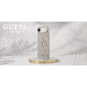 Guess PU odos 4G metalinis logotipas auksinės spalvos rėmelis dėklas skirtas Apple iPhone Air rožinės spalvos Guess PU odos 4G metalinis logotipas auksinės spalvos rėmelis dėklas skirtas Apple iPhone Air rožinės spalvos
