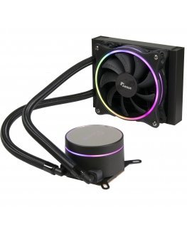 Inter-Tech LC-120 RGB Suoritin All-in-one-nesteenjäähdytin 12 cm musta 1 kpl