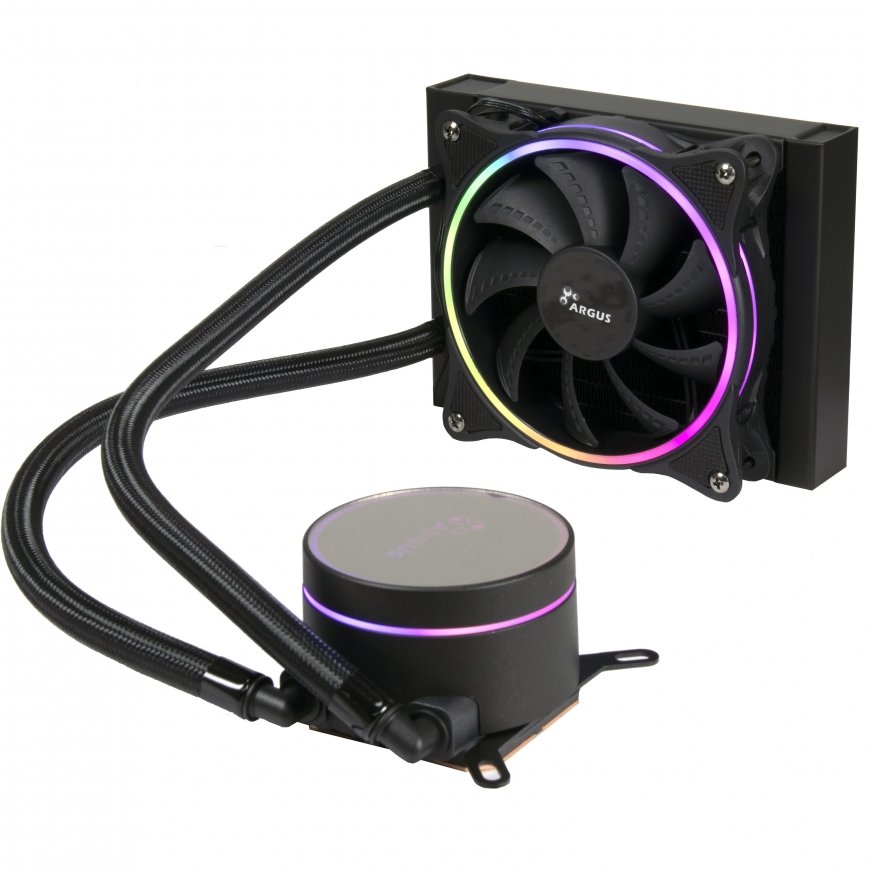 Inter-Tech LC-120 RGB Процессор All-in-one liquid cooler 12 cm Черный 1 шт