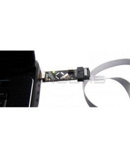 OEM Programmer AVR compatible with USBasp ISP + IDC ribbon - black