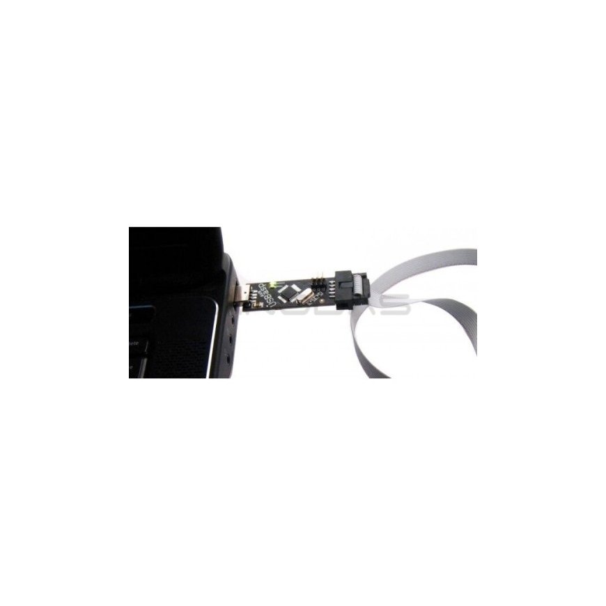 OEM Programmer AVR compatible with USBasp ISP + IDC ribbon - black