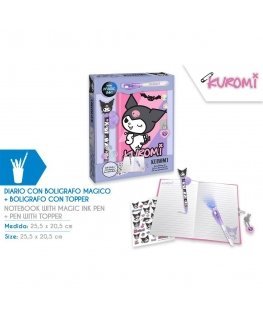 Reisi Kids litsents Hello Kitty Kuromi päevik + maagiline pliiats