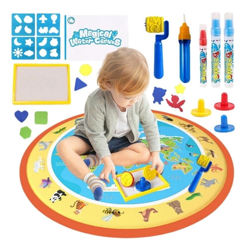 WOOPIE Magical Water Painting Mat Round ZOO 23 pcs – 2