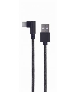Gembird CC-USB2-AMCML-0.2M USB-kaabel USB 2.0 0,2 m USB A USB C Must