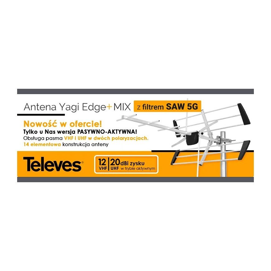 Televes antena Yagi Edge+ MIX VHF/UHF