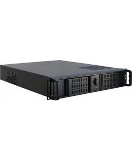 Inter-Tech IPC 2U-2098-SL Teline musta