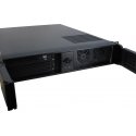 Inter-Tech IPC 2U-2098-SL Teline musta