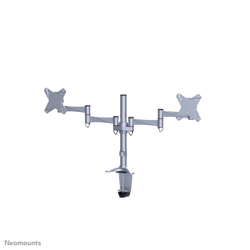 Neomounts FPMA-D1330DSILVER monitoriaus laikiklis arba stovas 68,6 cm (27") Stalas Sidabras – 2