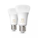 Philips Hue balts atmosfēras apgaismojums A60 – viedā spuldze E27 – 1100 (2 gab. iepakojumā) Philips Hue balts atmosfēras apgaismojums A60 – viedā spuldze E27 – 1100 (2 gab. iepakojumā)