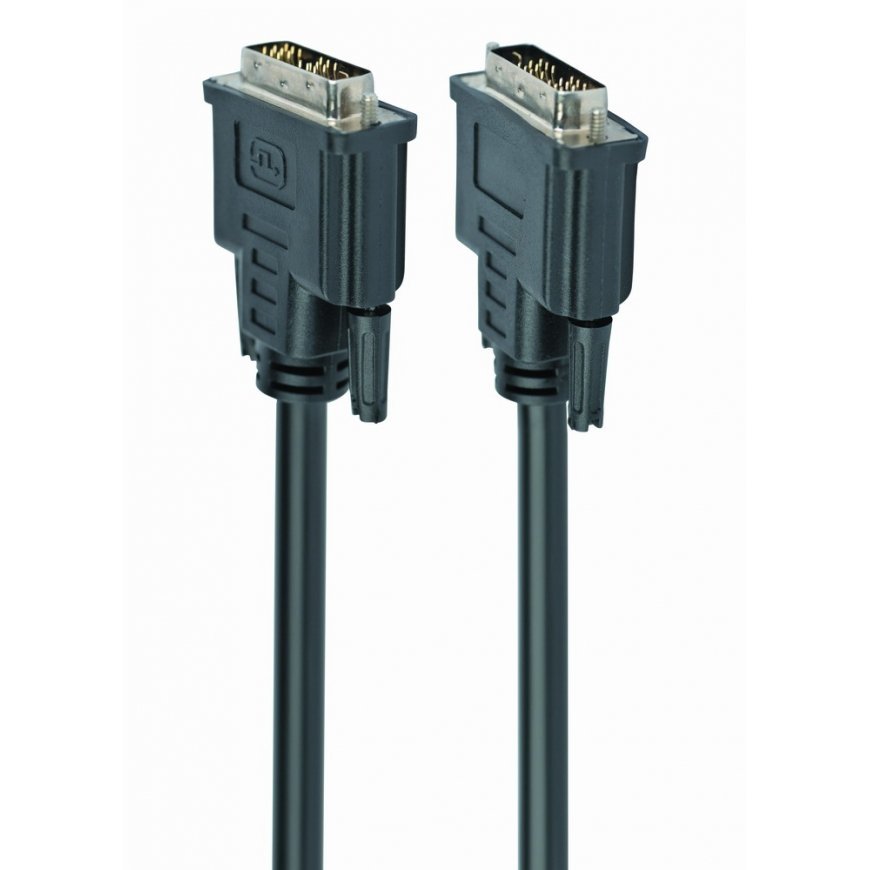 Gembird DVI-D/DVI-D 1.8m DVI kabelis 1,8 m Melns