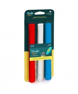 3Doodler Start 3DS-ECO-MIX1-75 3D printing material Compostable plastic Blue, Red, White 1 g
