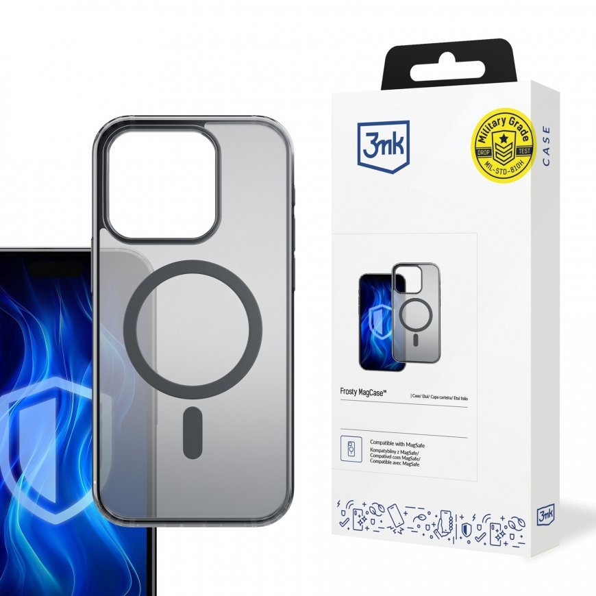 3mk Frosty MagCase Apple iPhone 17 Pro Max musta – 2