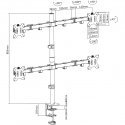 Manhattan 461566 monitoriaus laikiklis arba stovas 81,3 cm (32") Stalas Juoda Manhattan 461566 monitoriaus laikiklis arba stovas 81,3 cm (32") Stalas Juoda