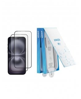 Quik Accessories täiskattega karastatud klaas Apple iPhone 16 Plus jaoks
