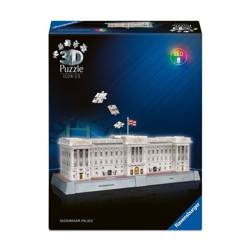 Ravensburger 3D Puzzle Iconics: Buckingham Palace (Night Edition)