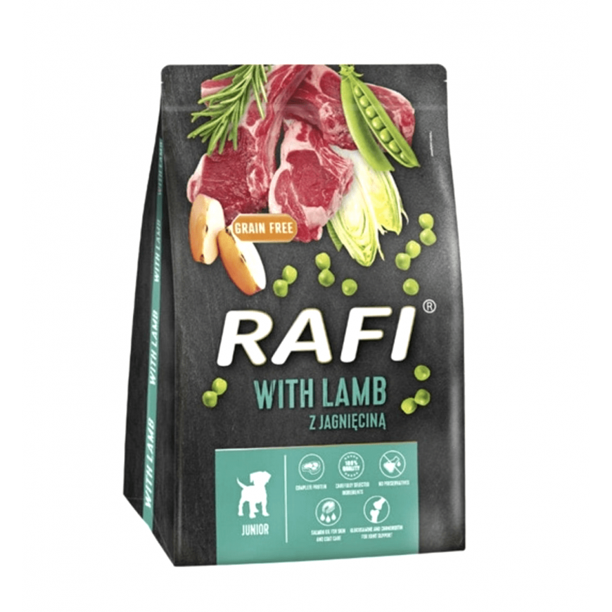 RAFI Junior su aviena - sausas šunų maistas - 3kg