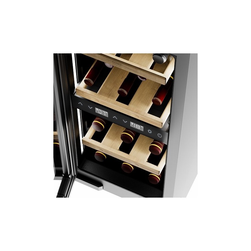 Juhtum 007719 WineDeluxe WDU 18, Kuni 18 pudelit, Kompressoritehnoloogia, Integreeritud, Must