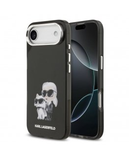Apple iPhone Air silikono dėklas IML Aquarelle K&C logotipas juodas