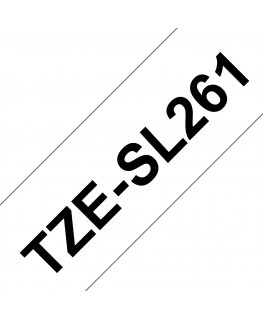 Brother TZE-SL261 этикеточная лента Черный на белом