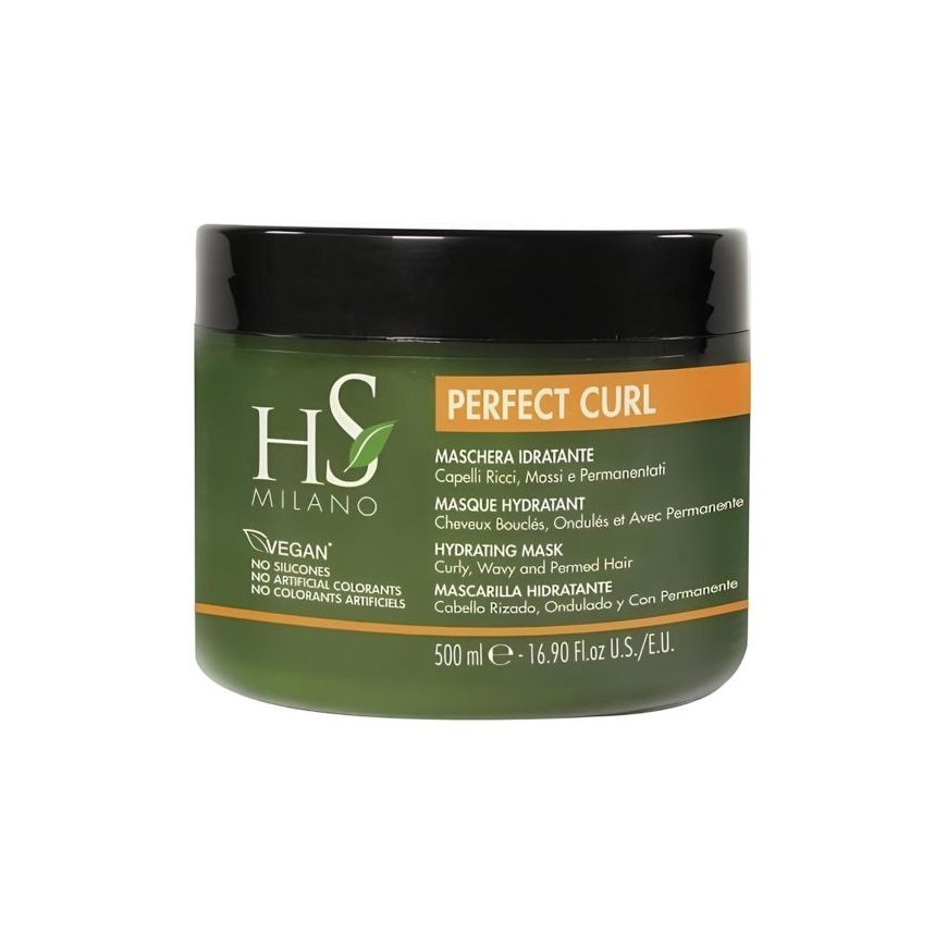 HS MILANO PERFECT CURL HYDRATING plaukų kaukė, 500 ml – 2