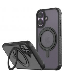 Dėklas Araree Duple M Stand MagSafe do iPhone 17 juoda
