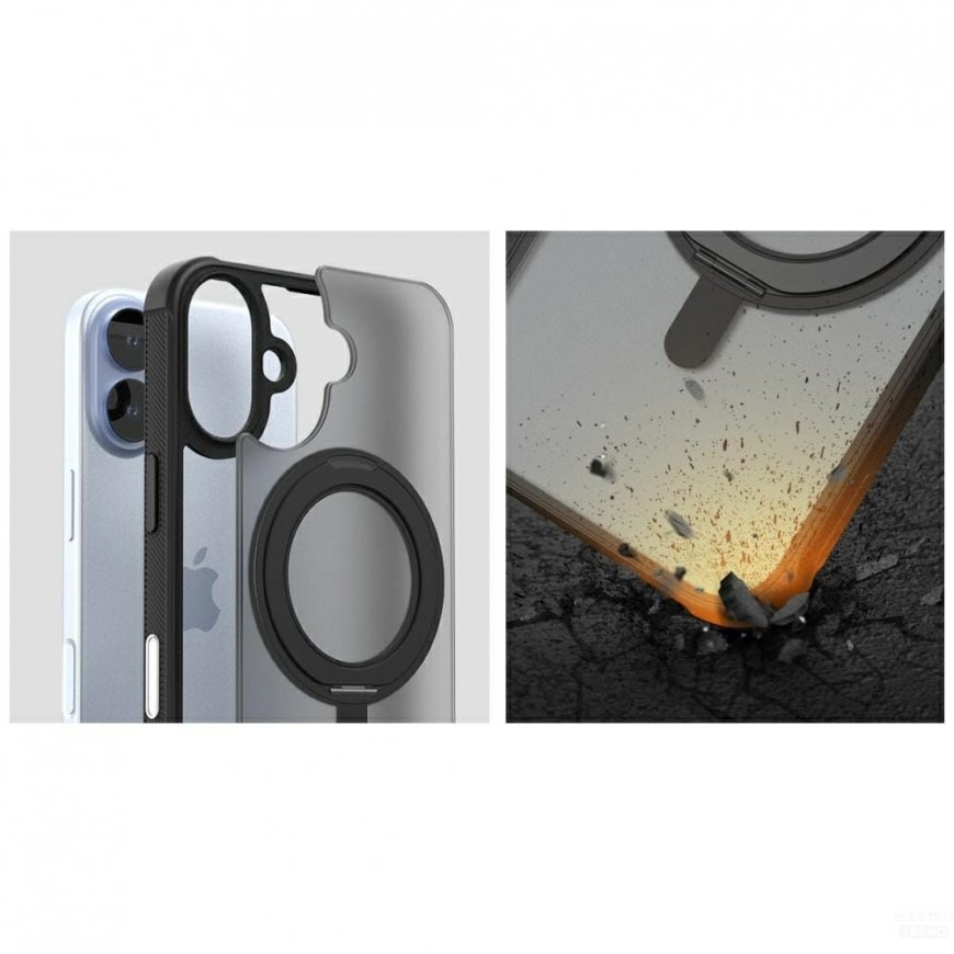 Araree Duple M Stand MagSafe Case for iPhone 17 Black – 2