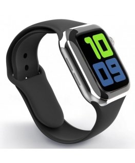 Swissten Silicone Band for Apple Watch 42-44mm Black - 8595217477131 Kellon hihna