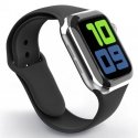 Swissten Silicone Band for Apple Watch 42-44mm Black - 8595217477131 Laikrodžio dirželis