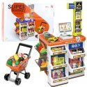 Lean Toys Laste kaupluse mängusett koos kassaga ja ostukäruga Lean Toys Laste kaupluse mängusett koos kassaga ja ostukäruga
